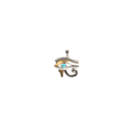 Turquoise Eye of Horus Silver Pendant