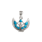 Winged Isis Silver Pendant