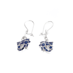 Eye Lapis Silver Earrings