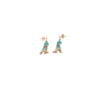 Egyptian Falcon Horus Earrings - Image 2