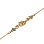 Amethyst Eye of Horus Lotus Bracelet