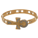 Ankh Zircon Bracelet