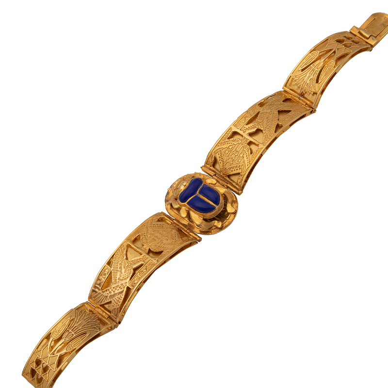 Blue Scarab Symbolic Bracelet Mamluk Jewellery