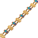 Unique Cartouches Scarab Bracelet