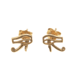 Gold Eye of Horus Ancient Egypt Earrings
