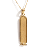- Personalized Gold Egyptian Cartouche Pendant