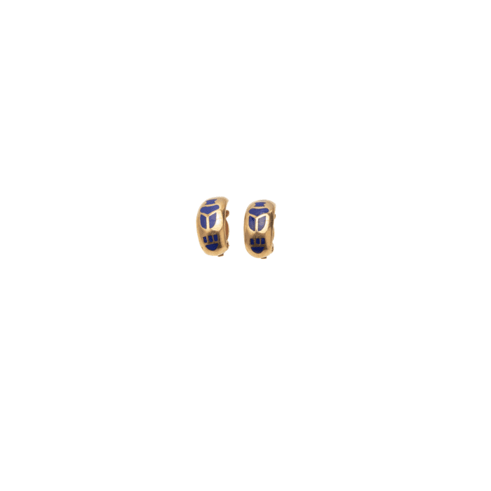 Scarab Hoop Earrings - Image 2