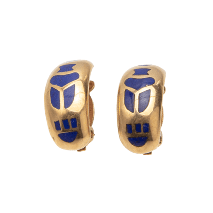 Scarab Hoop Earrings - Image 1