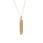 - Personalized Gold Egyptian Cartouche Pendant - Image 2